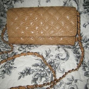 Big Buddha Tan Shoulderbag or Clutch.